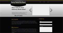 Desktop Screenshot of partytentsforrent.net